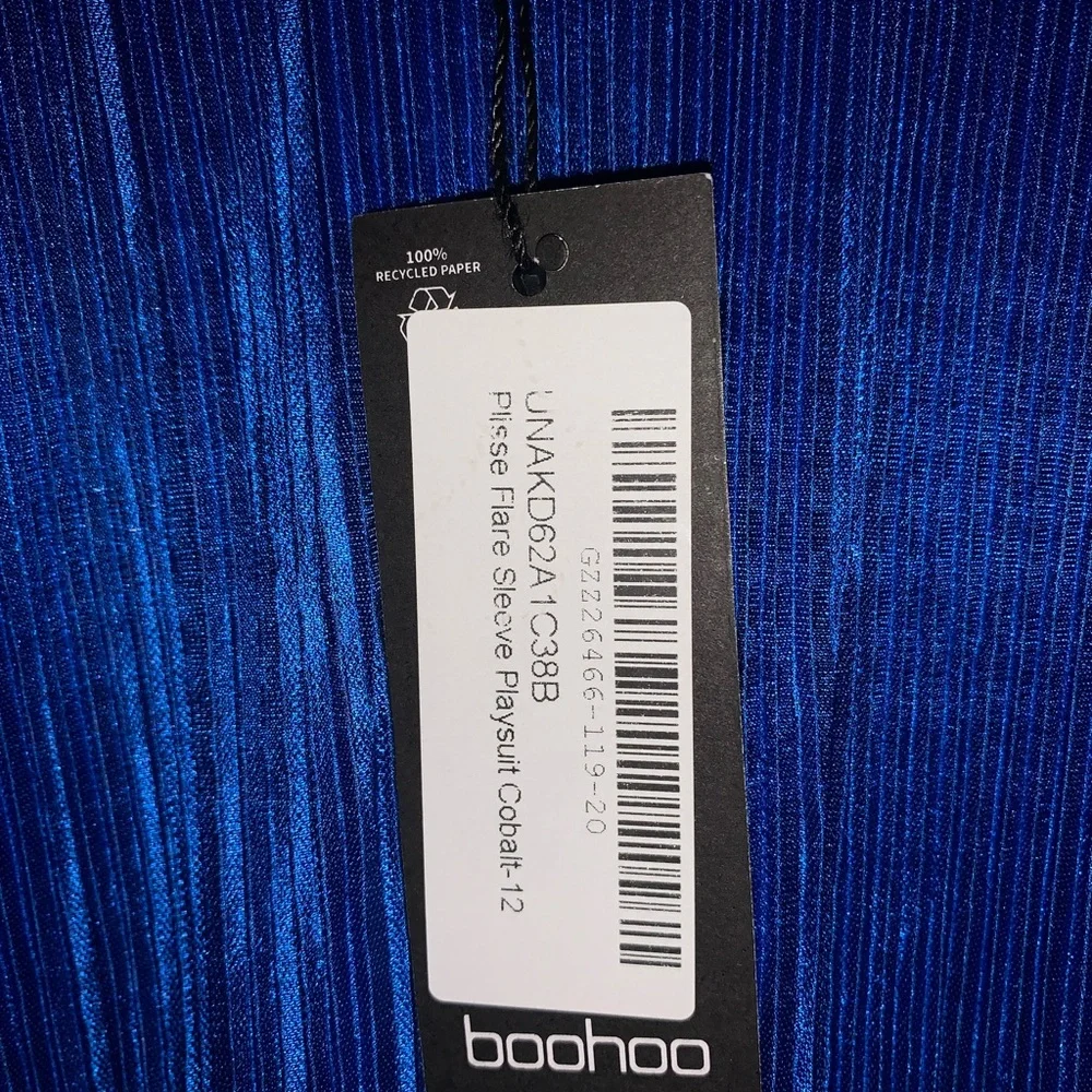 Boohoo Colbalt Blue Romper Size 12 - Picture 4 of 5